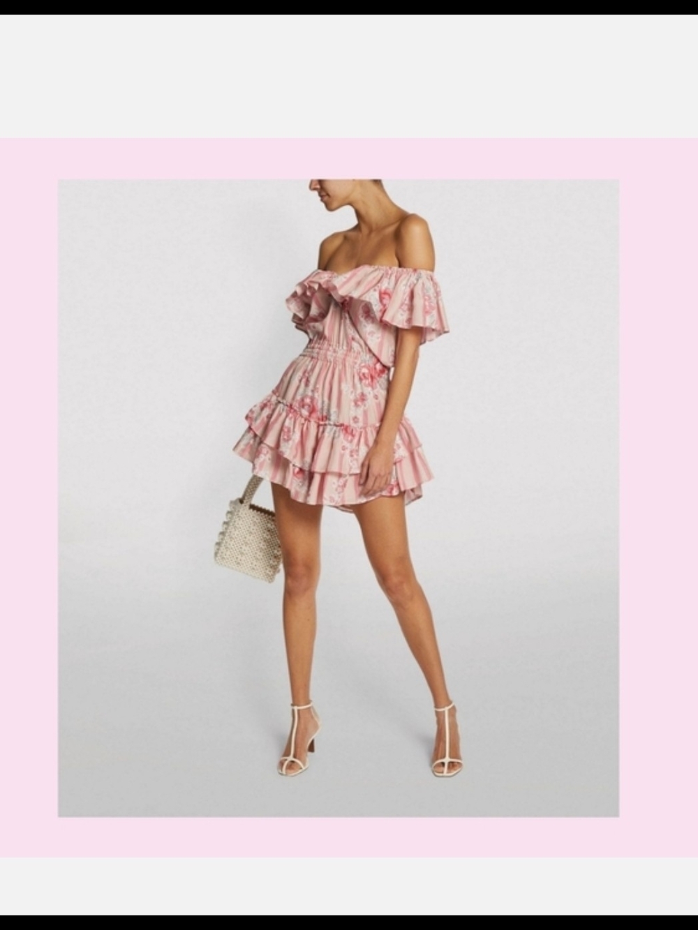 LoveShack Fancy Dessie Dress in Honey